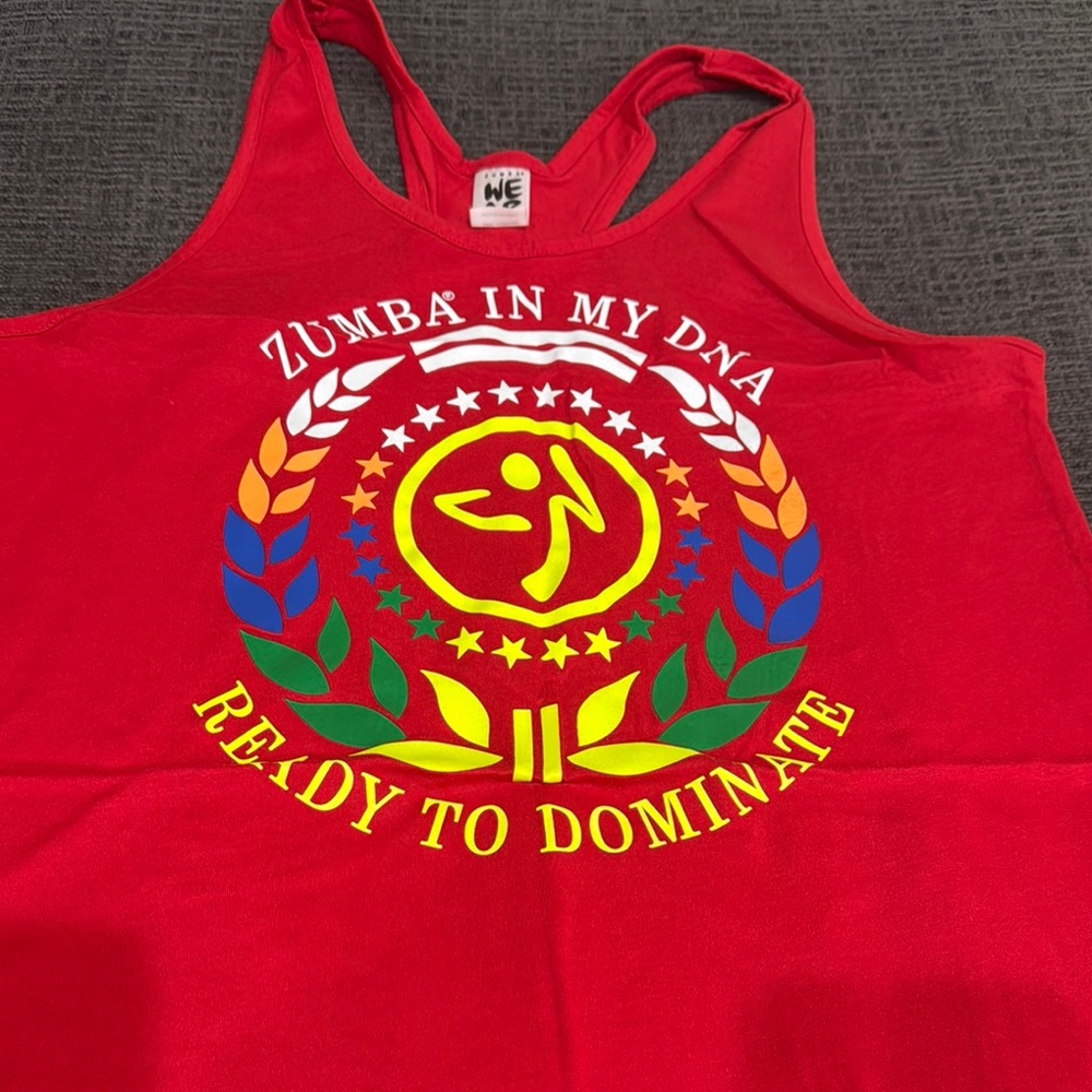Zumba Fitness Red Tank Top